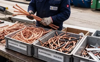 Kupfer verkaufen Düsseldorf, NRW | Höchstpreise für Elektriker